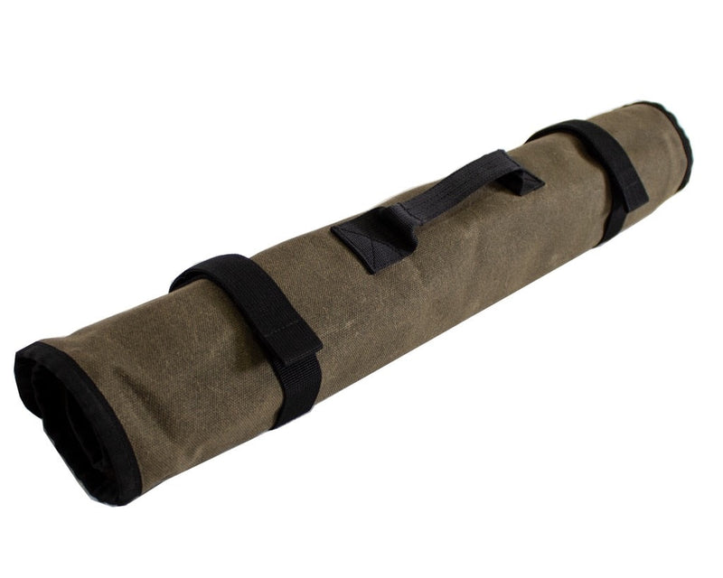 Rolled Tool Bag Socket With Handle And Straps 16 Lb Waxed Canvas Universal Overland Vehicle Systems