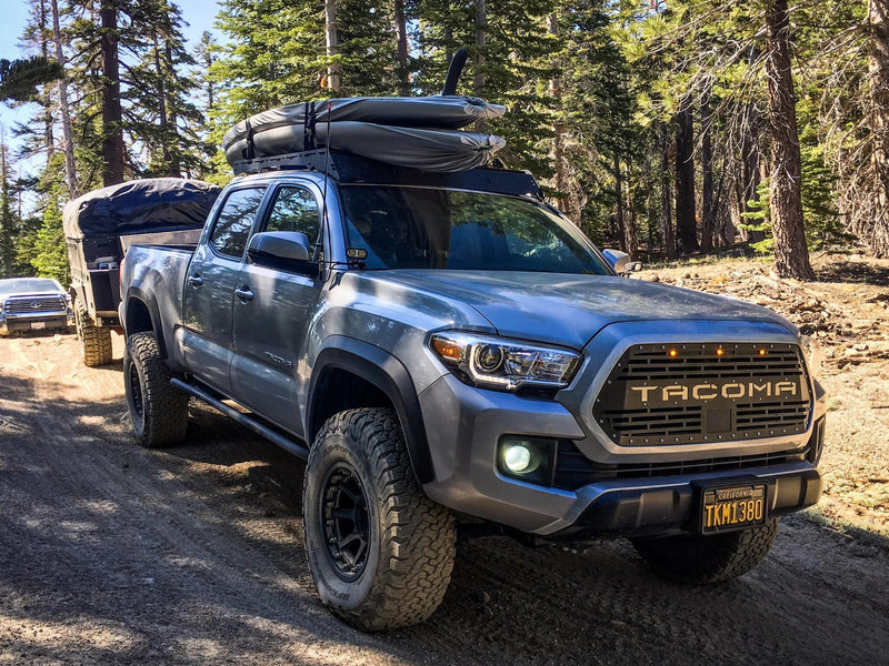 05-21 Tacoma Trail Edition Rock Sliders Kick Out Raw Double Cab Short Bed Cali Raised LED