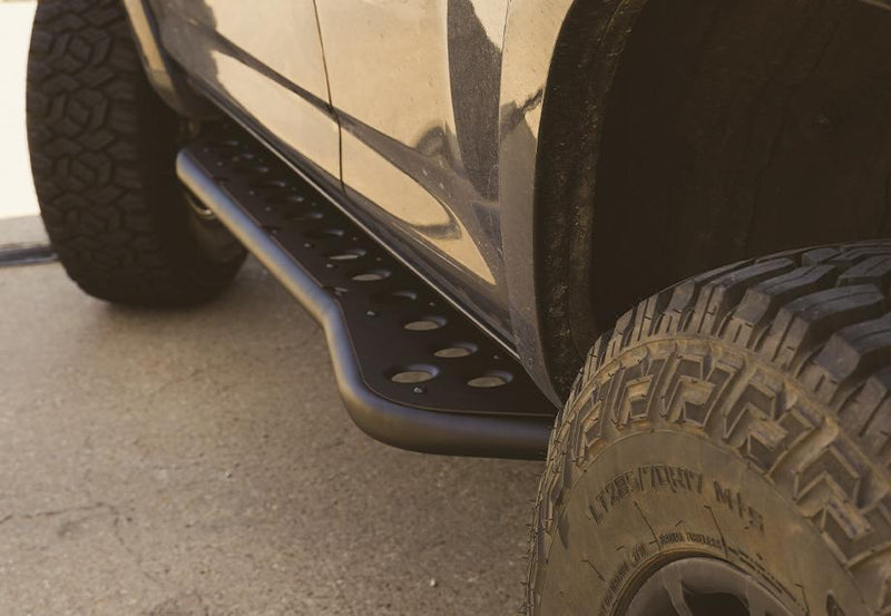 03-09 4Runner Step Edition Bolt On Rock Sliders Kick Out Raw Filler Plate Raw Cali Raised LED