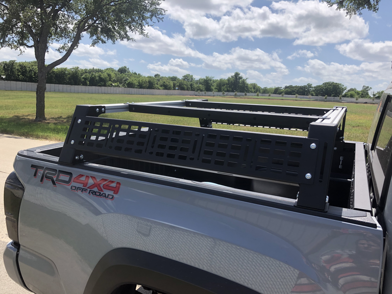 05-21 Tacoma Overland Bed Rack Short Bed Low Profile Rack Cali Raised LED