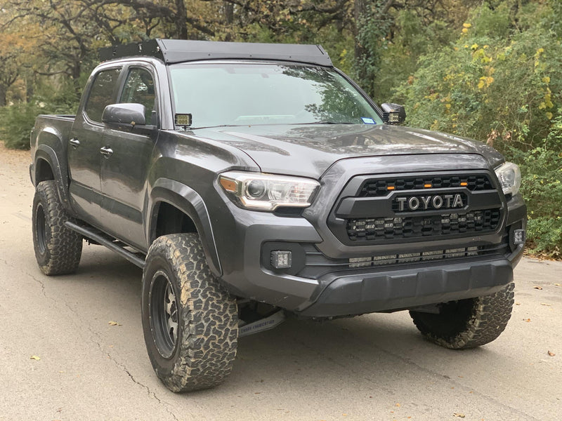 05-21 Tacoma Premium Roof Rack No Front Light Bar No Switch Light Kit Cali Raised LED