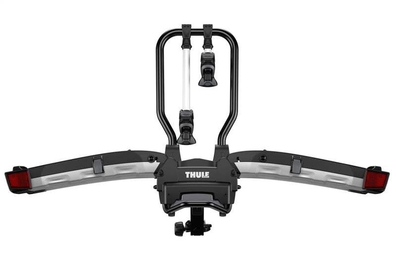 Thule EasyFold XT 2 - Fully Foldable Platform Hitch Bike Rack (Up to 2 Bikes) - Black/Silver