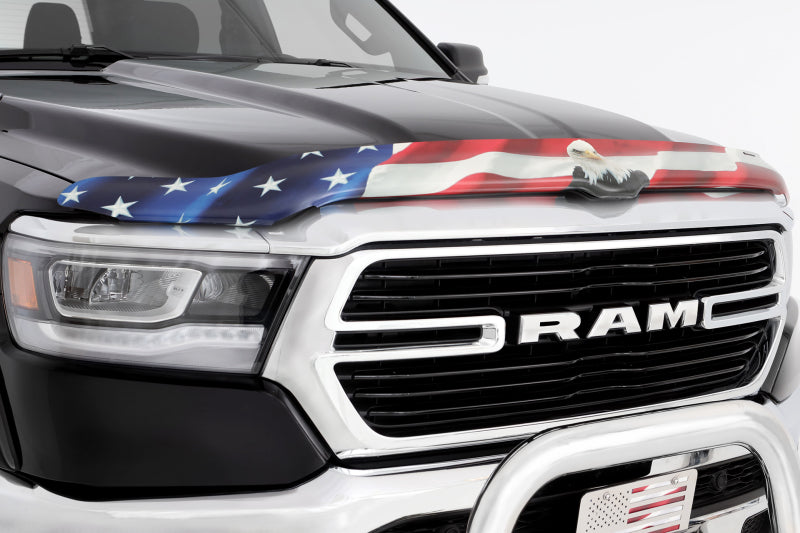 Stampede 19-23 Ram 1500 (Excl. Rebel/TRX) Vigilante Premium Hood Protector - Flag