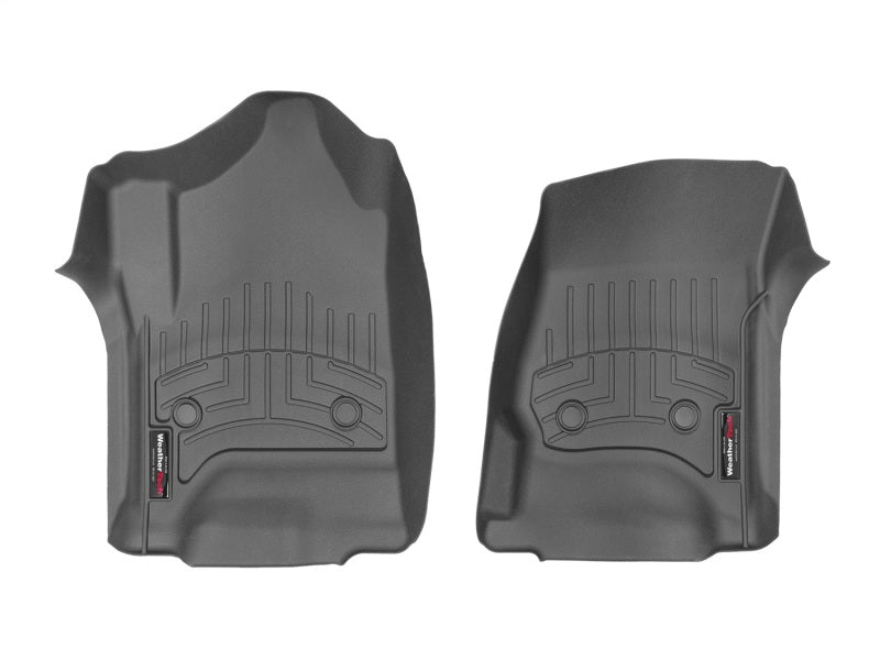 WeatherTech 14+ Chevrolet Silverado/GMC Sierra Crew and Double Cab Front FloorLiners - Black