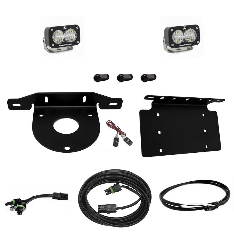 Baja Designs 2021+ Ford Bronco Dual S2 Sport W/C Reverse Kit w/Lic Plate w/Upfitter