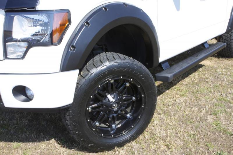 Lund 07-13 GMC Sierra 1500 RX-Rivet Style Smooth Elite Series Fender Flares - Black (4 Pc.)