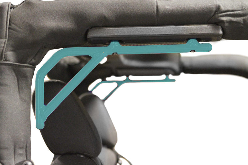 Grab Handle, Jeep JK, Rigid Wire Form, (Painted Tiffany Blue) Rear Seat, Kit, 2 Door Only