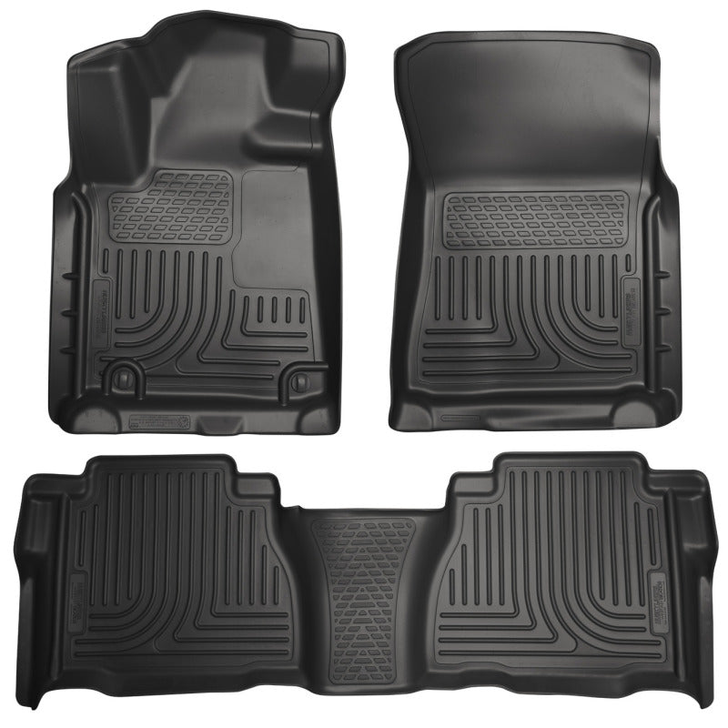 Husky Liners 14 Toyota Tundra Weatherbeater Black Front & 2nd Seat Floor Liners