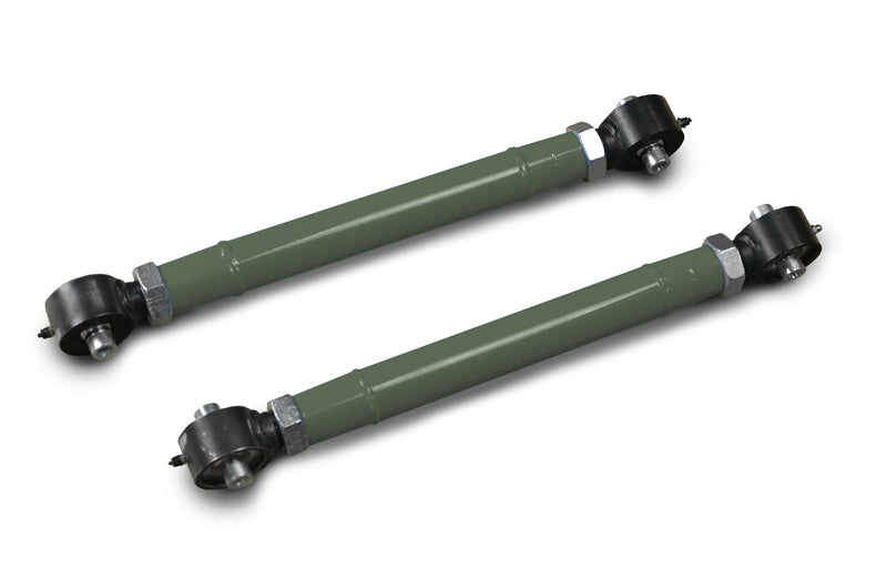 Fits Jeep JK, Rear Lower Control Arm, Pair, Double Adjustable (0-5 inch Lift). Locas Green. 