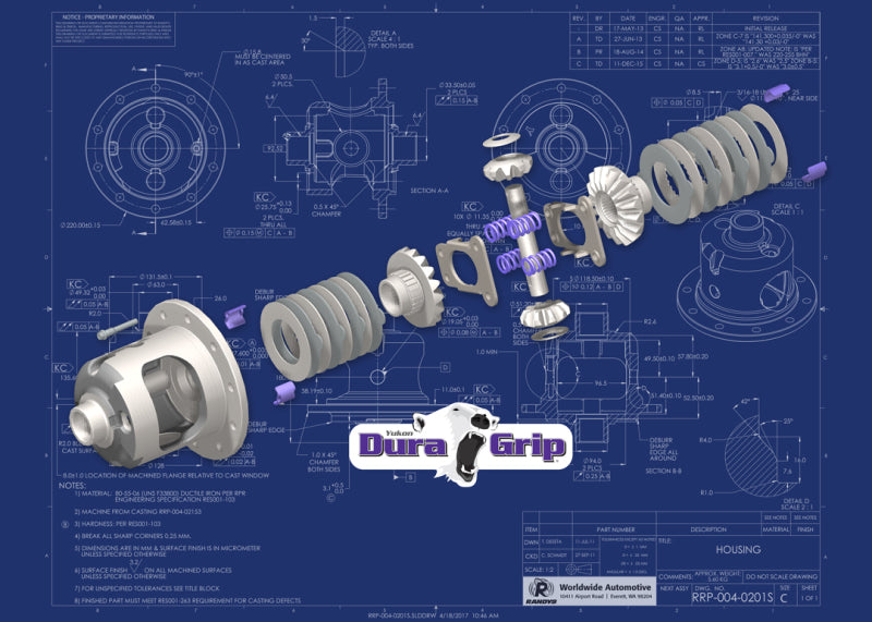 Yukon Gear Dura Grip Positraction For Ford 8.8in w/31 Spline Axles