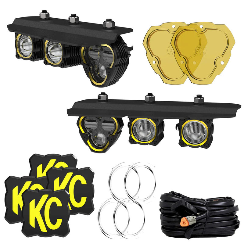 KC Hilites Flex Era 3 Light Fog Pocket Kit, Ford Bronco