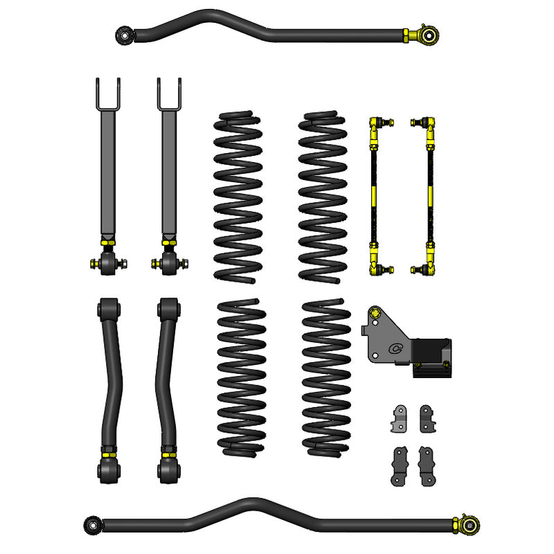 Jeep Wrangler 3.5 Inch Entry Level Lift Kit 07-18 JK 2 Door Clayton Off Road