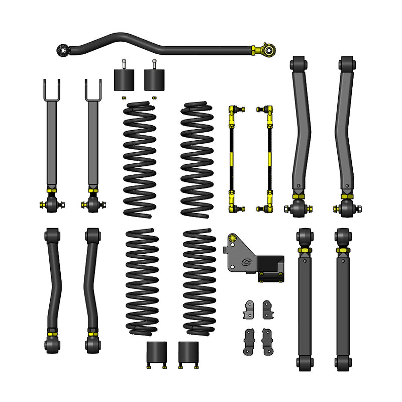 Jeep Wrangler 2.5 Inch Overland Plus Lift Kit 07-18 JK Clayton Off Road