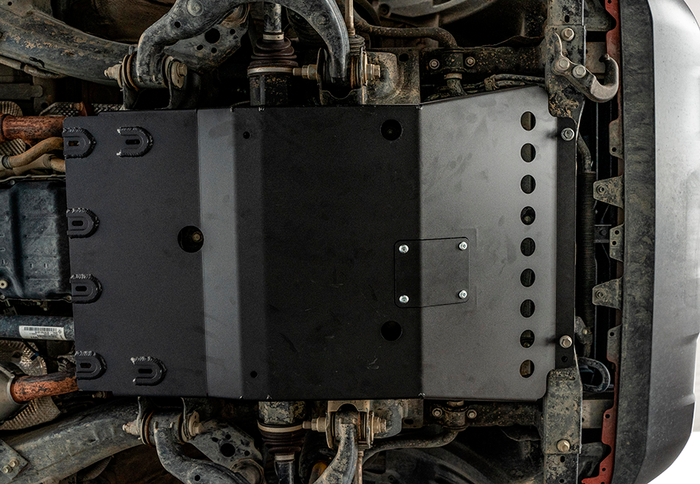 2016-Present Toyota Tacoma Complete Skid Plate Collection - Aluminum Raw Cali Raised LED