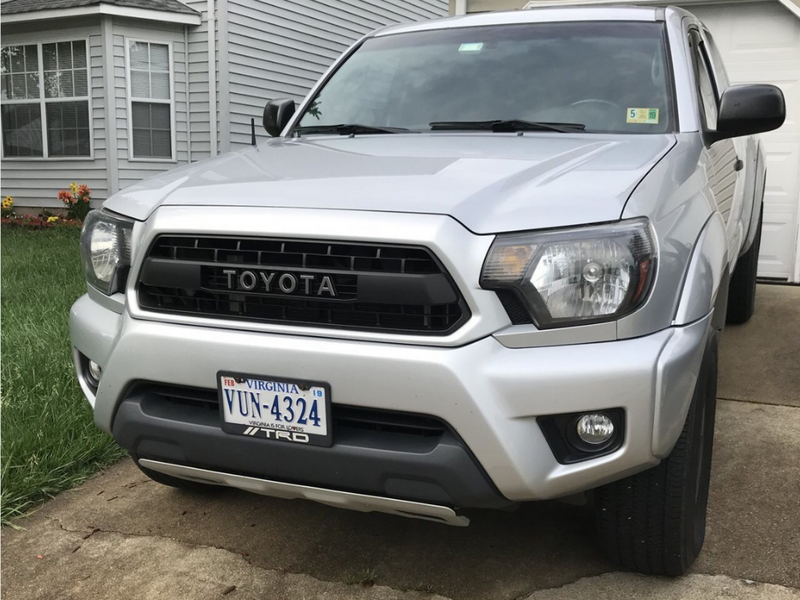 12-15 Toyota Tacoma Faux PRO Grille Black ABS Cali Raised LED