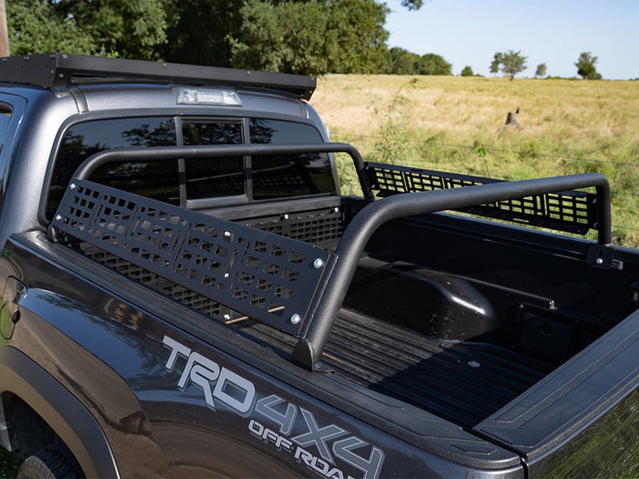 2005-Present Toyota Tacoma Overland Bed Bar - 11 Inch Tall - Two Bars and Two Side Molle Panels Cali Raised LED