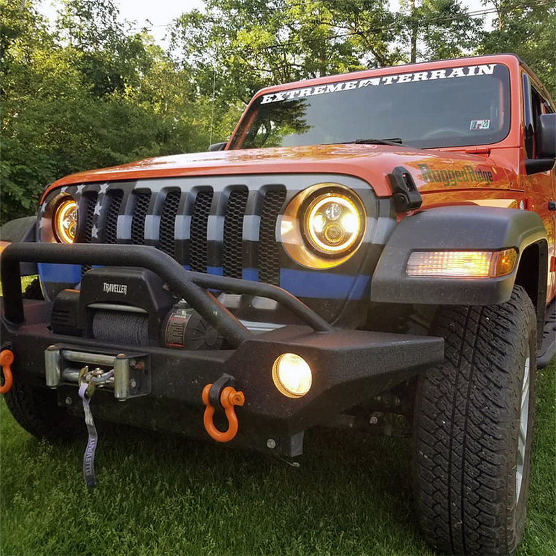 Jeep Wrangler JL/Gladiator 9 Inch Headlights w/ White DRL Halo/Amber Turn Signal