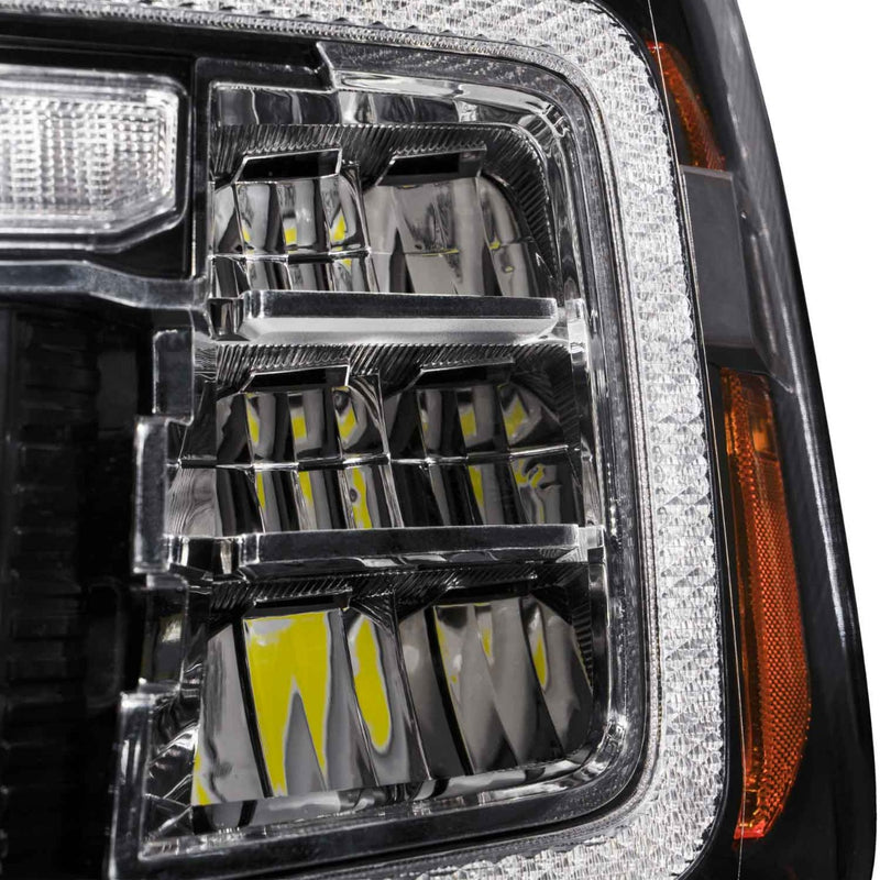 14-18 GMC Sierra 1500 and 15-19 GMC Sierra 2500/3500 LED Reflector Headlights Pair Form Lighting