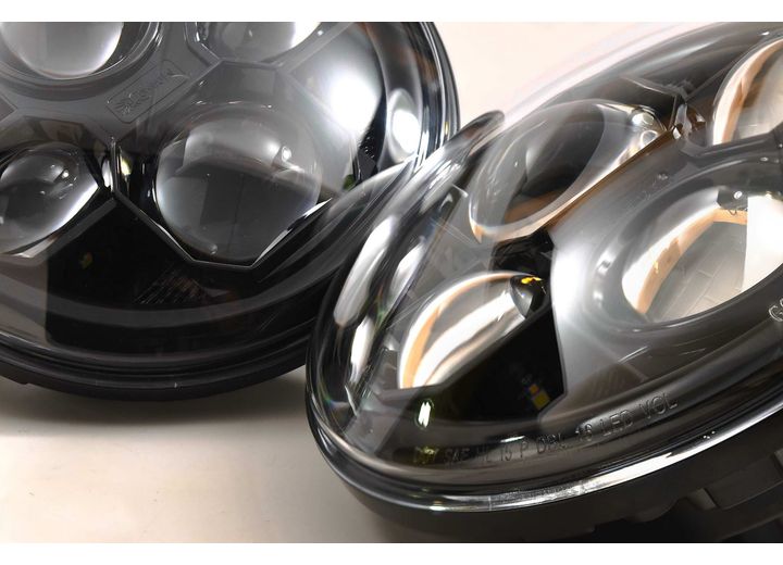 SEALED7 2.0: MORIMOTO BI-LED7IN ROUND)(BLACK)HEADLIGHT(SEALED BEAM) Projector LED