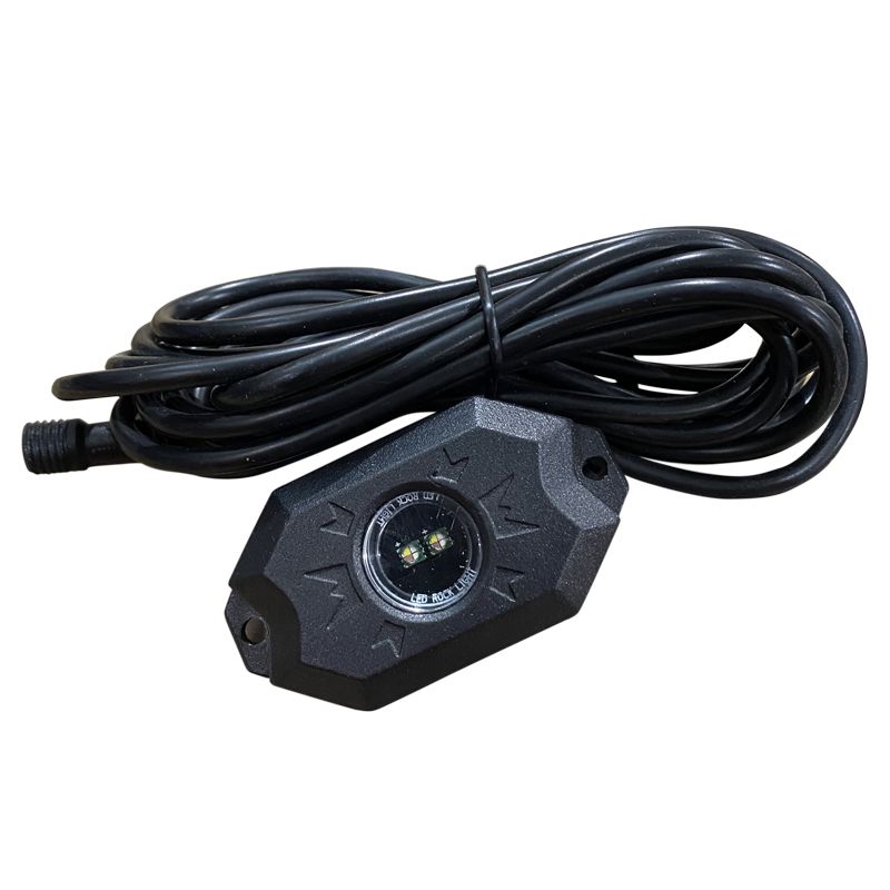 LED Rock Light Kit 8-POD RGBW Hi-Power Rock Light Complete Kit with Bluetooth APP controls in Retail Box