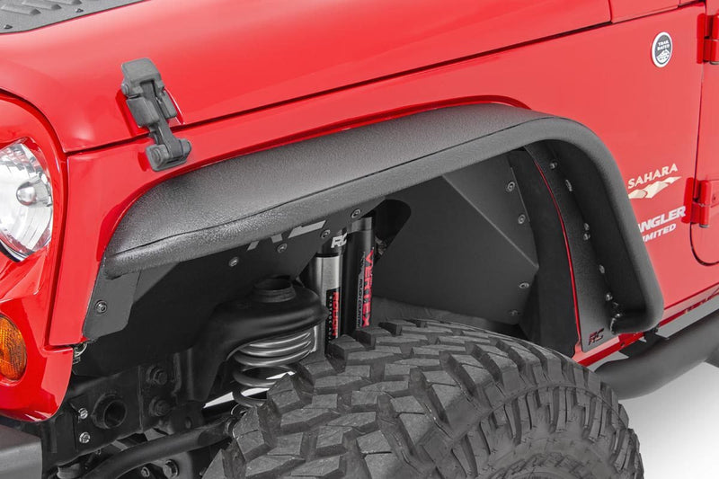 Rough Country 10533 Front & Rear Tubular Fender Flares for 07-18 Jeep Wrangler JK