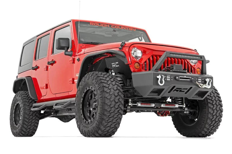 Rough Country 10533 Front & Rear Tubular Fender Flares for 07-18 Jeep Wrangler JK