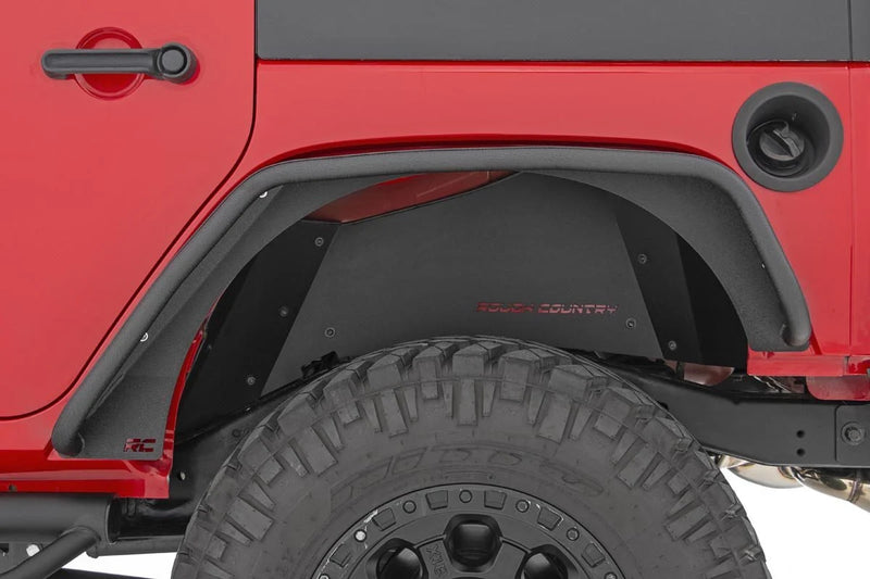 Rough Country 10533 Front & Rear Tubular Fender Flares for 07-18 Jeep Wrangler JK