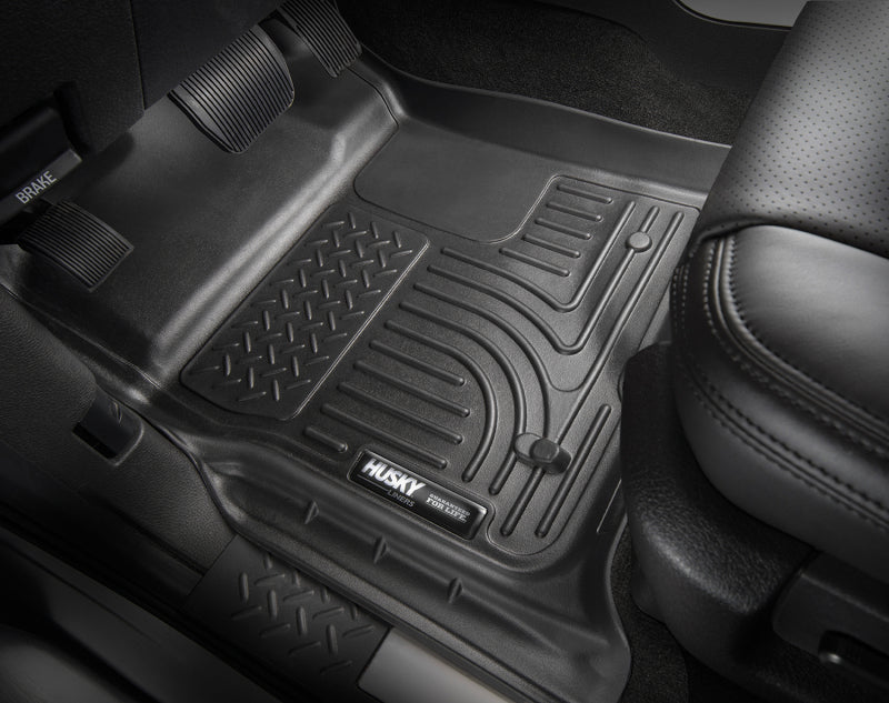 Husky Liners 03-08 Dodge Ram 1500/2500/3500 Quad Cab WeatherBeater Combo Black Floor Liners