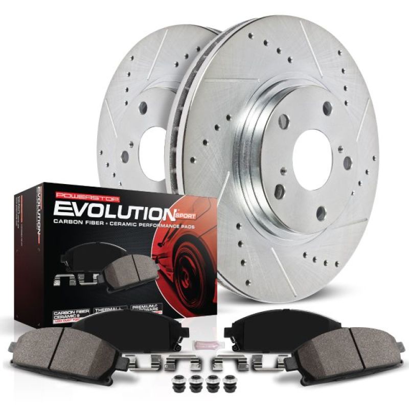 Power Stop 08-11 Lexus LX570 Rear Z23 Evolution Sport Brake Kit