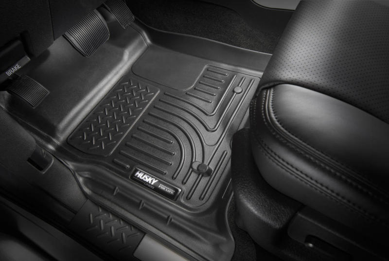 Husky Liners 2019 Ram 1500 CC WeatherBeater 2nd Seat Floor Liners Black (W/O Factory Storage Box)