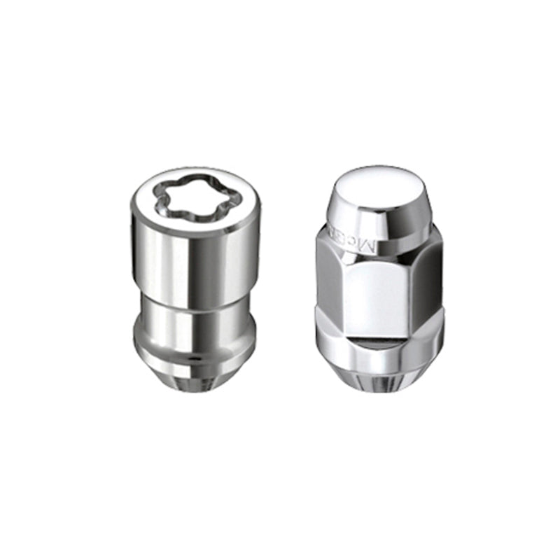 McGard 5 Lug Hex Install Kit w/Locks (Cone Seat Nut / Bulge) M12X1.5 / 3/4 Hex / 1.45in L - Chrome