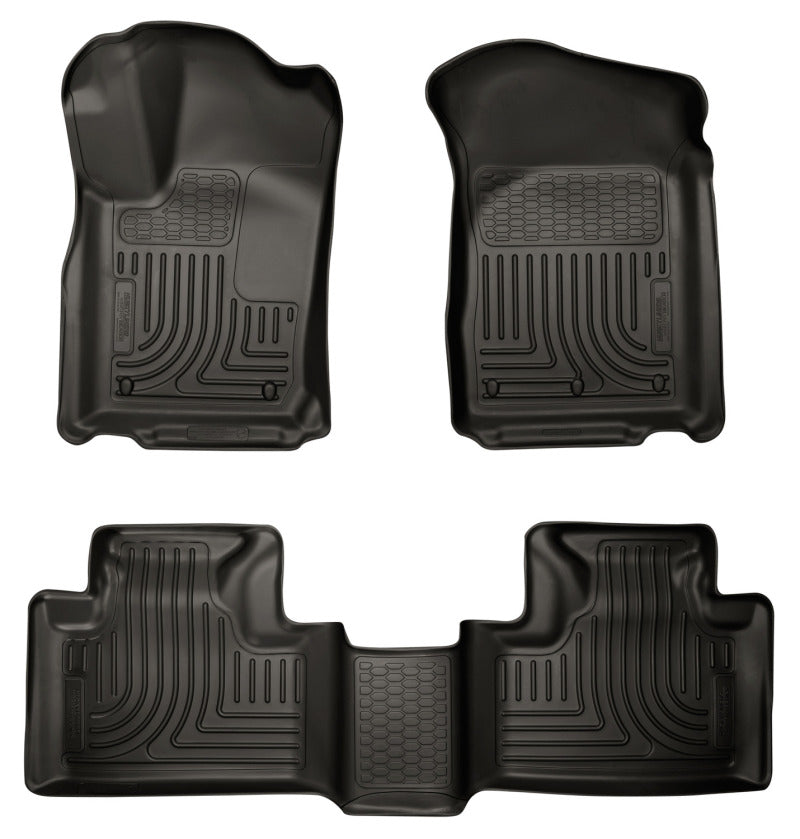 Husky Liners 11-13 Dodge Durango / 11-13 Jeep Grand Cherokee WeatherBeater Combo Black Floor Liners