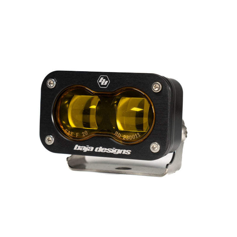 Baja Designs 21-22 Ford Bronco w/Steel Bumper S2 SAE Pro Fog Pocket Light Kit w/Upfitter - Amber