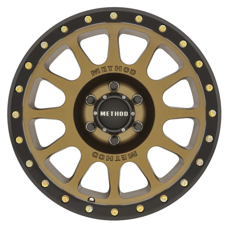 Method MR305 NV 18x9 0mm Offset 6x5.5 108mm CB Method Bronze/Black Street Loc Wheel